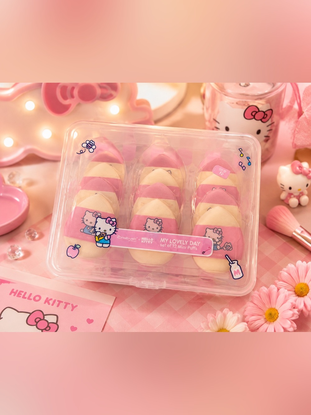 Hello Kitty x The Crème Shop Mini Makeup Puffs Set 💕🎀